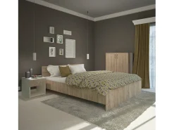 Cama haaus Remi 160x200 cm carvalho Sonoma
