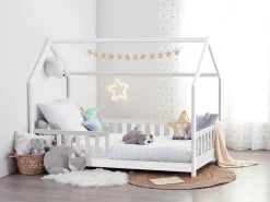 Cama Infantil Cabine Bosco Casa Branca 90x190 cm Melamina