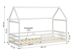 Cama infantil 90x200 cm branca