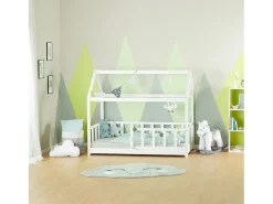 Cama infantil 80x160 cm branca Montessori