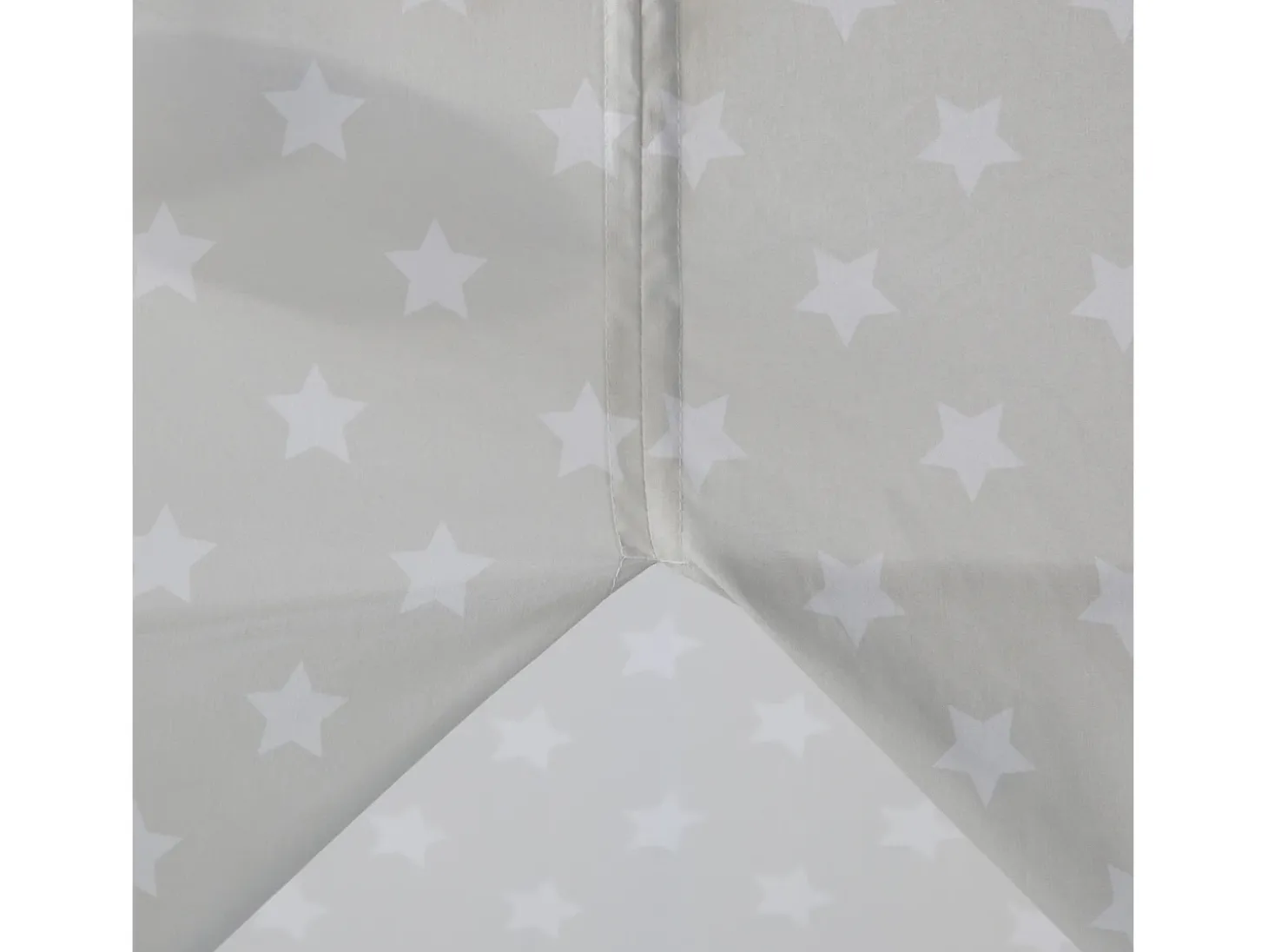 Cama infantil 90x200 cm Branco cinza Lona estrelas