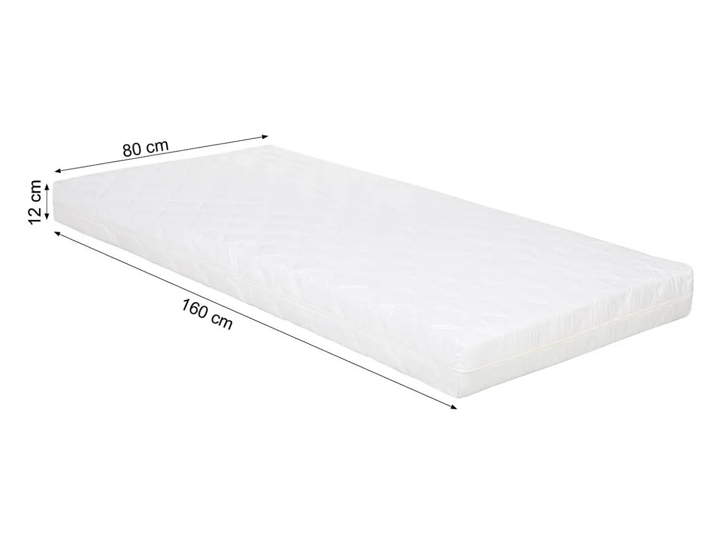 Cama Infantil 80x160 cm Cama Casa Cinza