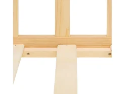 Cama Infantil 120x200 cm Cama Montessori Natural com Barreiras