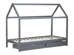 Cama infantil 90x200 cm cinza