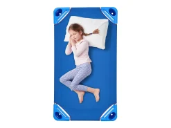 Cama para Bebê SucceBuy Empilhável, 107 x 58 cm, Azul, Lote de 6, para Creches, Pré-Escolas e Salas de Aula