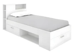 Cama para crianças com arrumação e gavetas 90x190 cm Branco - LEANDRE