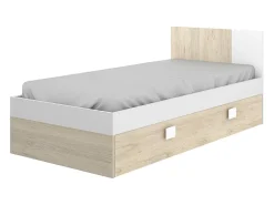 Cama para crianças 90x190 cm disponível em Natural e Branco - SONIA