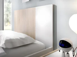 Cama para crianças 90x190 cm disponível em Natural e Branco - SONIA
