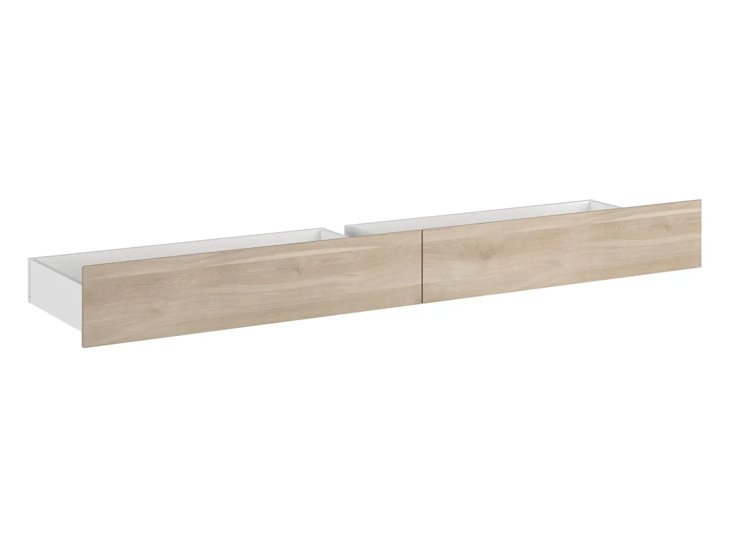 Cama queen size 160 x 200 cm com 4 gavetas cor natural + estrado + colchão - TENALIA II