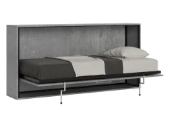Cama rebatível individual horizontal Kando Cimento