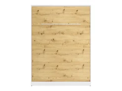 Cama rebatível 160x200 cm abertura vertical manual com LEDs branco e natural - RAPILI