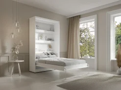 Cama rebatível 120x200 cm abertura vertical manual com LEDs branco - RAPILI