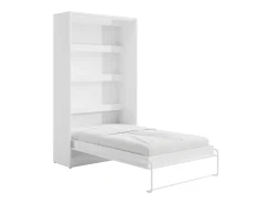 Cama rebatível 120x200 cm abertura vertical manual com LEDs branco - RAPILI