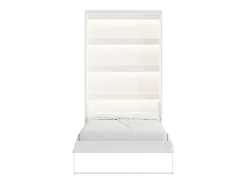 Cama rebatível 120x200 cm abertura vertical manual com LEDs branco - RAPILI