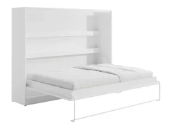 Cama rebatível 140x200 cm abertura horizontal manual com LEDs branco + colchão RAPILI