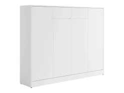 Cama rebatível 140x200 cm abertura horizontal manual com LEDs branco + colchão RAPILI