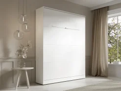 Cama rebatível 160x200 cm abertura vertical manual com LEDs branco - RAPILI