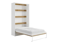 Cama rebatível 120x200 cm abertura vertical manual com LEDs branco e natural - RAPILI