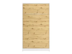 Cama rebatível 120x200 cm abertura vertical manual com LEDs branco e natural - RAPILI