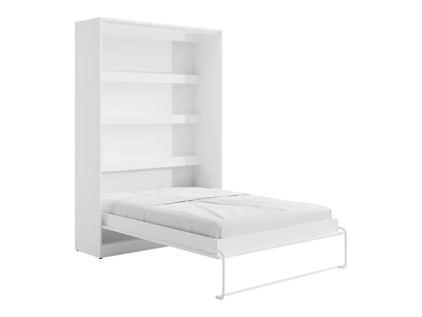 Cama rebatível 140x200 cm abertura vertical manual com LEDs branco - RAPILI