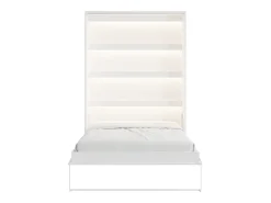 Cama rebatível 140x200 cm abertura vertical manual com LEDs branco - RAPILI