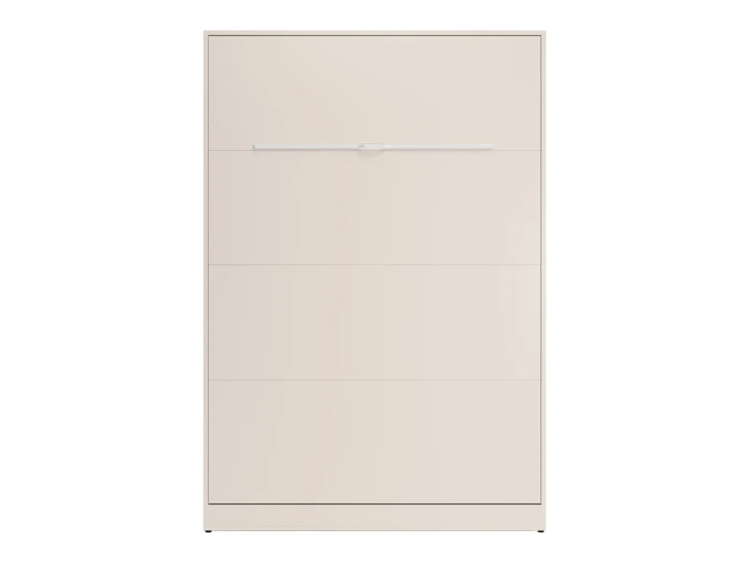 Cama retrátil 140 x 200 cm abertura vertical manual com leds bege - RAPILI