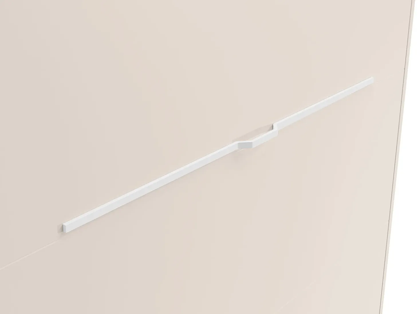 Cama retrátil 140 x 200 cm abertura vertical manual com leds bege - RAPILI
