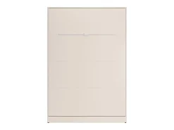 Cama retrátil queen size 160 x 200 cm abertura vertical com leds bege - RAPILI