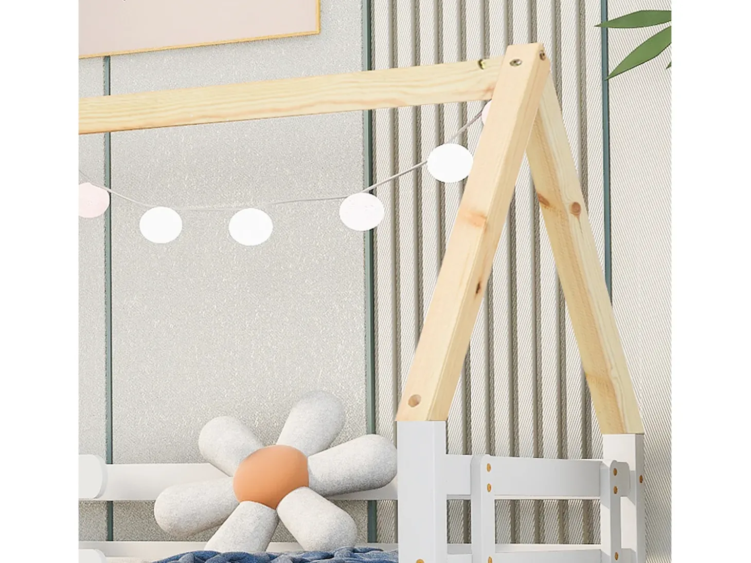 Cama tipo gavetão 90x200cm com base de ripas - cama cabine em madeira maciça - Branco