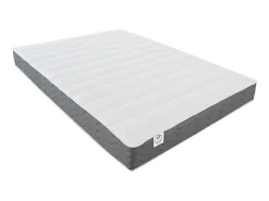 Cama-armário rebatível com sofá 140 x 200 cm branco e cinza + colchão - VACIALA II
