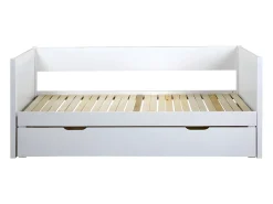 Cama-gavetão banco 90x190 cm Lacado branco - ALFIERO