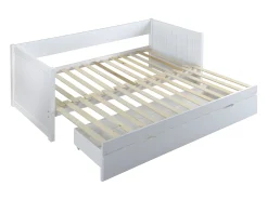 Cama-gavetão banco 90x190 cm Lacado branco - ALFIERO