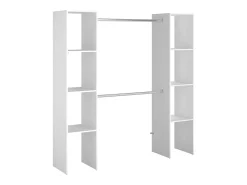 Camarim Modular Aberto Personalizado 2 Módulo A 6 Prateleiras 2 Barras 176x180 cm