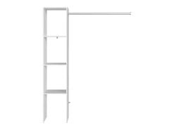 Camarim Modular Aberto Personalizado 2 Módulo A 6 Prateleiras 2 Barras 176x180 cm