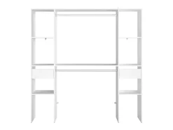 Camarim Modular Aberto Personalizado Branco Módulo C 6 Prateleiras 176x180 cm