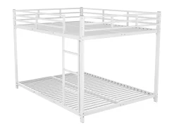 Camas de criança 140*200, beliches, camas de ferro, beliches de ferro de formato clássico, branco