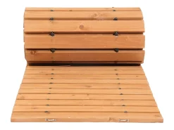 Caminho de Jardim, SucceBuy, Caminho Reto de Madeira para Jardim (365 × 55 cm) – Modelo Extensível