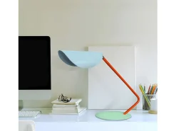 Candeeiro de escritório Tosel, Metal, Azul, H35xD22xP51cm