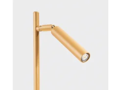 Candeeiro de mesa Brill moderno, aço - 1 fontes de luz 4000K - L.14 x H.43 cm - dourado