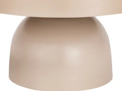Candeeiro de mesa cogumelo em metal, D. 31 x A.25 cm, bege, SIDNEY