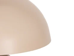 Candeeiro de mesa cogumelo em metal, D. 31 x A.25 cm, bege, SIDNEY