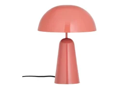 Candeeiro de mesa cogumelo em metal, D. 39 x A.52 cm, Rosa brilhante, LARKIN