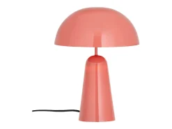 Candeeiro de mesa cogumelo em metal, D. 39 x A.52 cm, Rosa brilhante, LARKIN