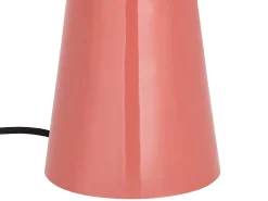 Candeeiro de mesa cogumelo em metal, D. 39 x A.52 cm, Rosa brilhante, LARKIN