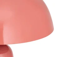 Candeeiro de mesa cogumelo em metal, D. 39 x A.52 cm, Rosa brilhante, LARKIN
