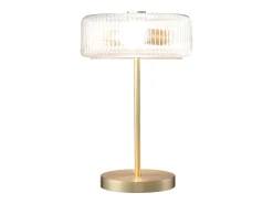 Candeeiro de mesa dourado e transparente D.30 x H.49 cm - LACAYA