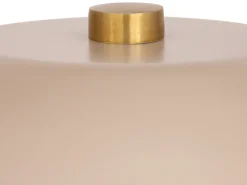 Candeeiro de mesa em forma de cogumelo em metal, D. 26 x A.39 cm, bege, WINDY