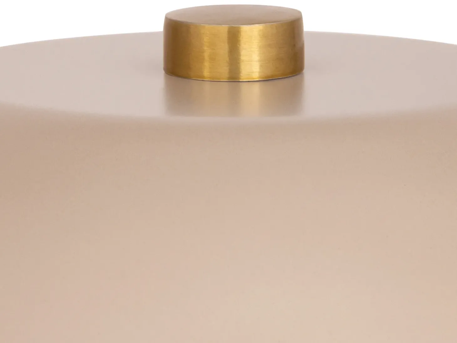 Candeeiro de mesa em forma de cogumelo em metal, D. 26 x A.39 cm, bege, WINDY