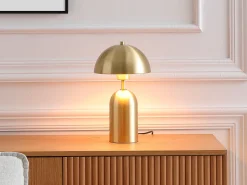 candeeiro de mesa em latão dourado D.20 x H.35,5 cm - TANTA