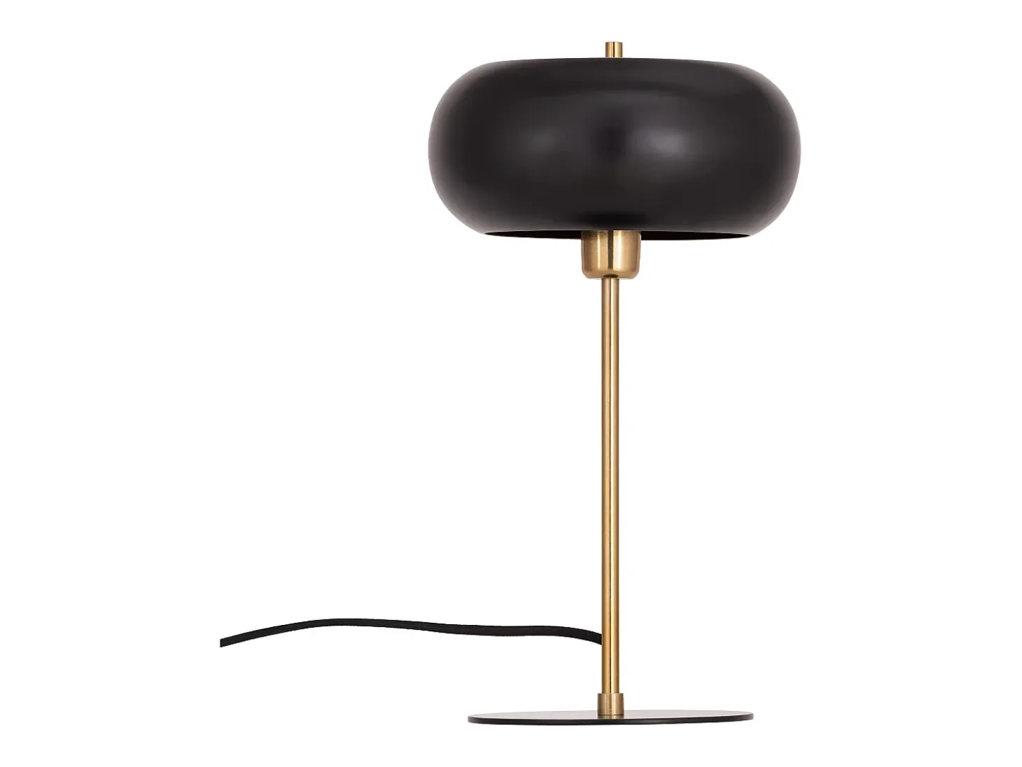 Candeeiro de mesa em metal, D. 26 x H.50 cm, Dourado e preto, KERRY